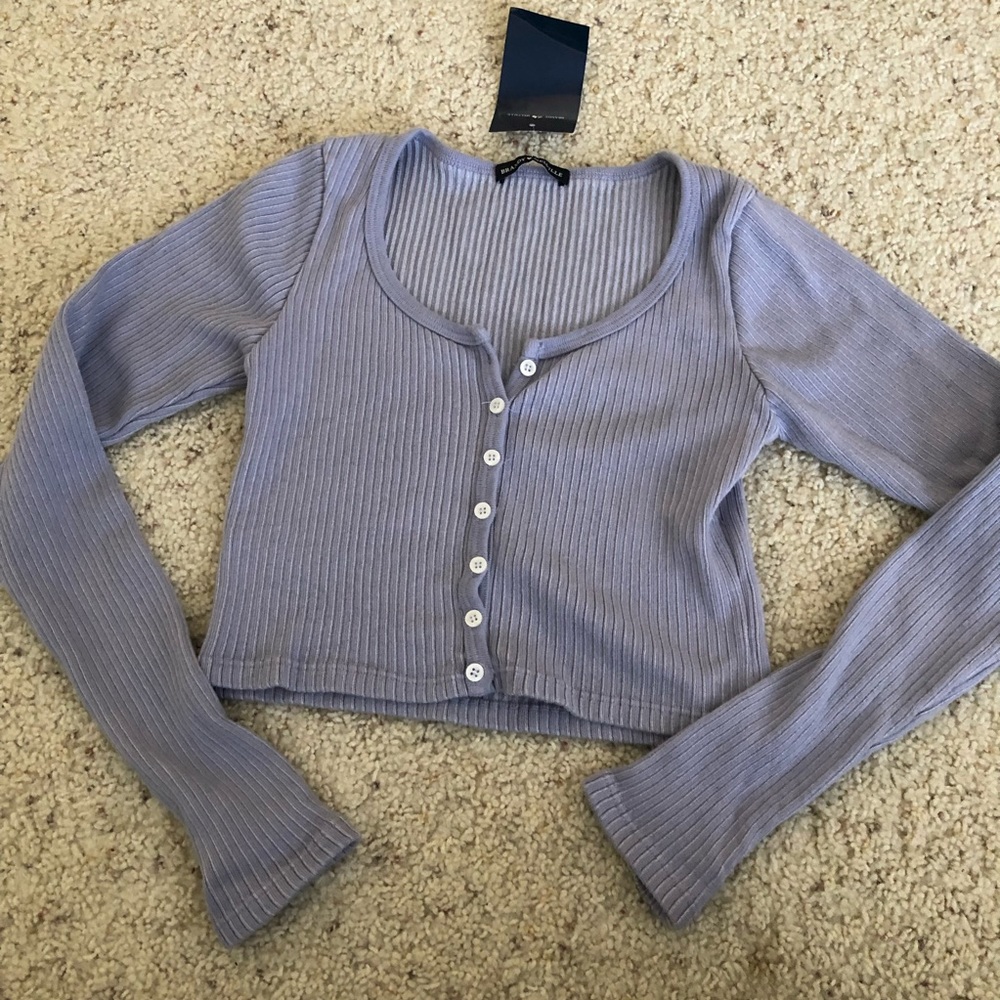 Brandy Melville LAVENDER PURPLE Zelly Top - Picture 2 of 3